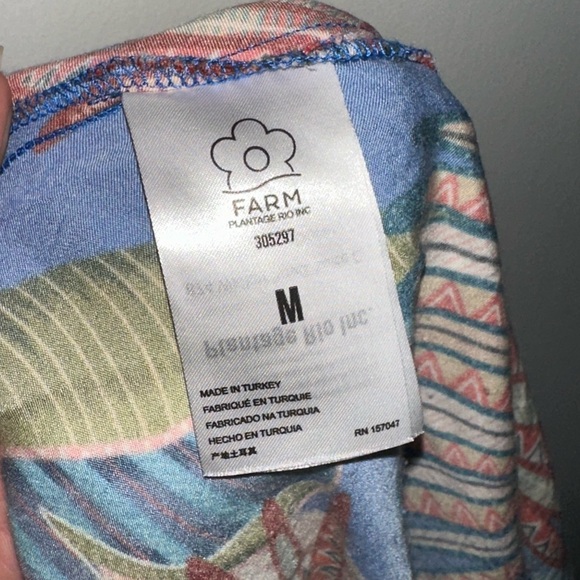 FARM RIO Tropical One-Shoulder Backless Maxi Dress size Medium - Picture 10 of 10